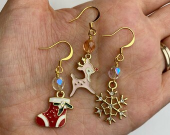 Christmas Gingerbread Man Earrings - Acrylic Cute Cookie Dangle Earrings For Women, Holiday Party Jewelry Gift - View #3