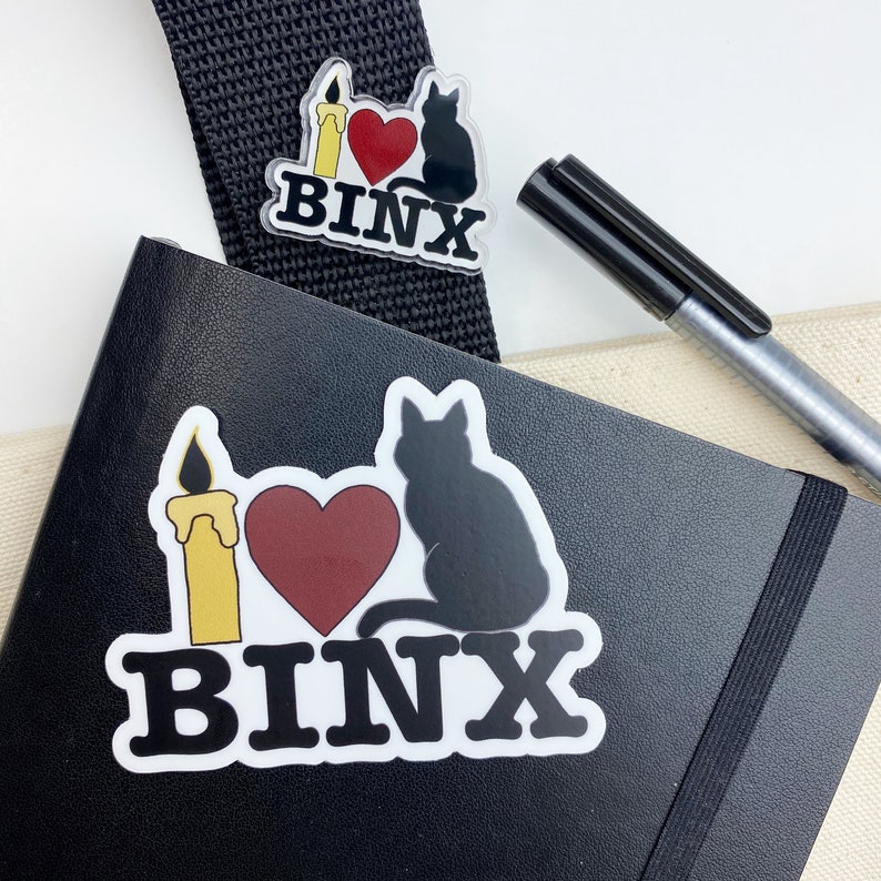 I LOVE BINX Acrylic Pin | Thackery Binx Pin, Hocus Pocus Custom Button ...
