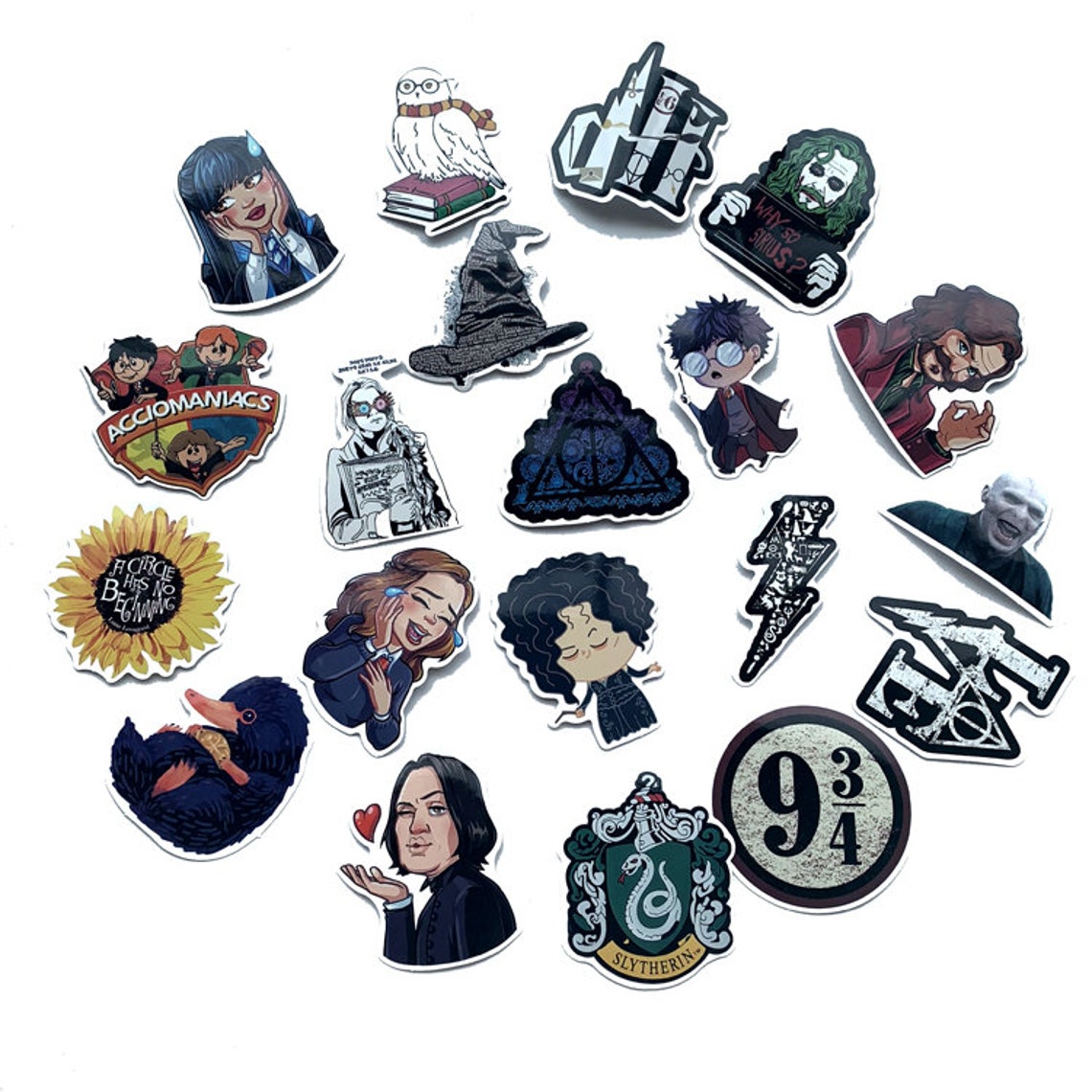 53 piece set Harry Potter Vinyl Stickers | Etsy