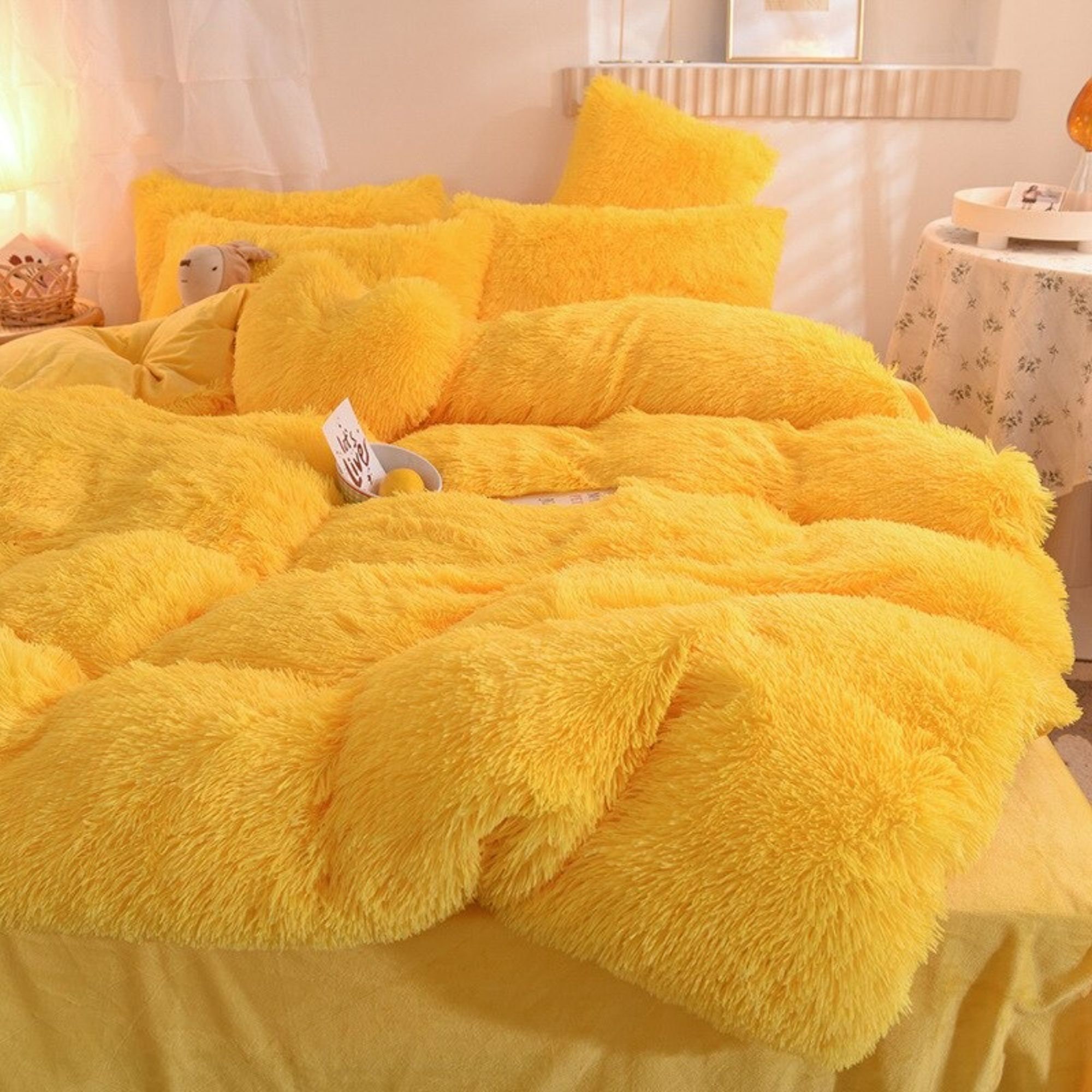 Fluffy bedding Set Twin/Queen/Duvet Cover 2x Pillowcase bed Etsy