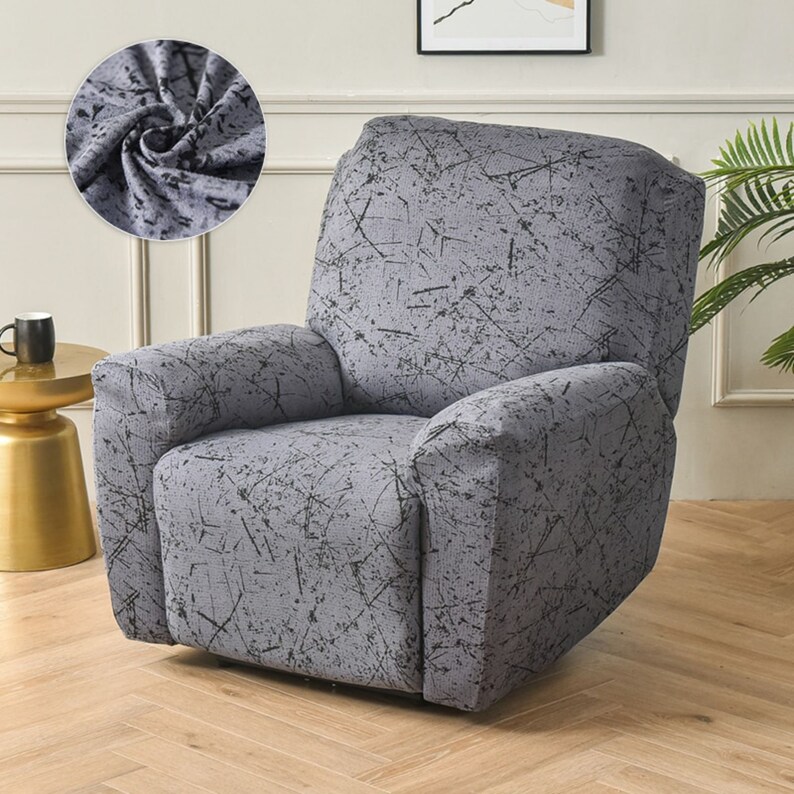 Recliner Patterned Sofa Cover Slip Etsy UK