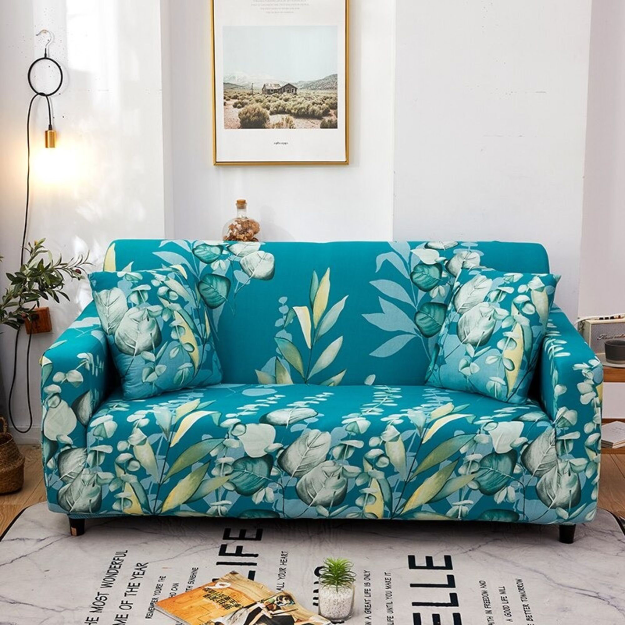 Floral Sofa Cover Slip 1/2/3/4/ Seater L Shape Etsy UK