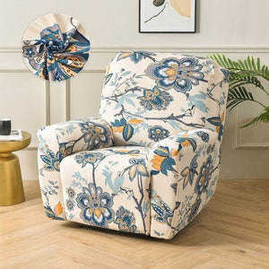 Recliner Patterned Sofa Cover Slip Etsy UK