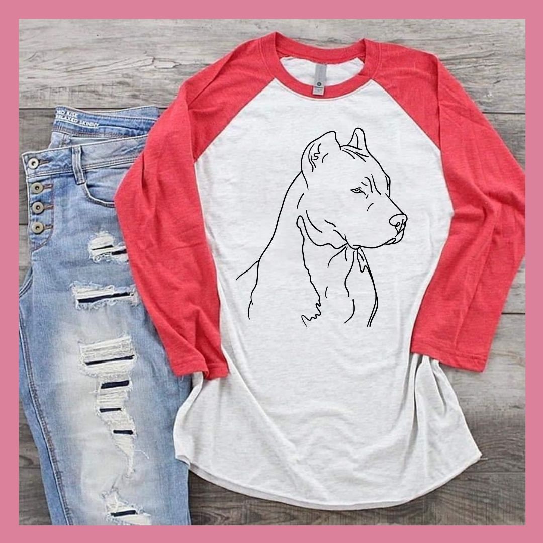 Pitbull Outline PNG Collection Set 2 - Etsy