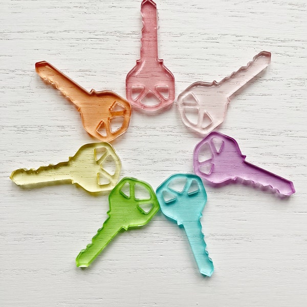 Pretend Play Keys - Pastel