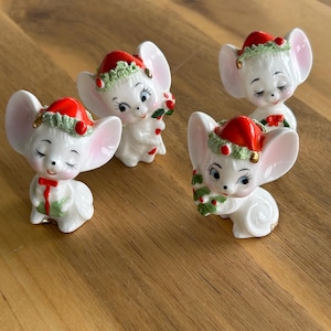 Vintage 1950s Kitsch China Ornaments - Etsy