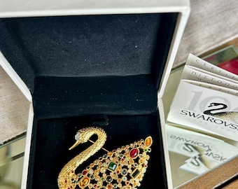 ヴィンテージ 1995 スワロフスキー SCS メンバー 100 周年記念 スワン