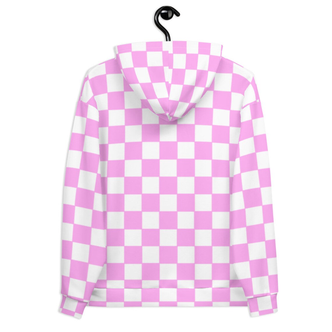 pink checkered sweater vest