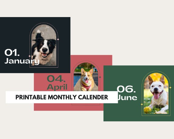 happy pups photos wall calendar 2022 dog mom 2022 monthly etsy