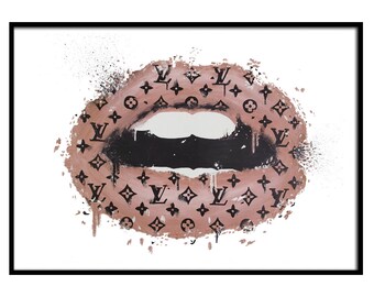 Louis Vuitton Lips Etsy