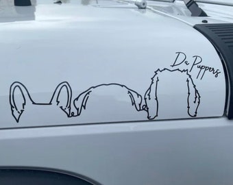 custom dog car decals