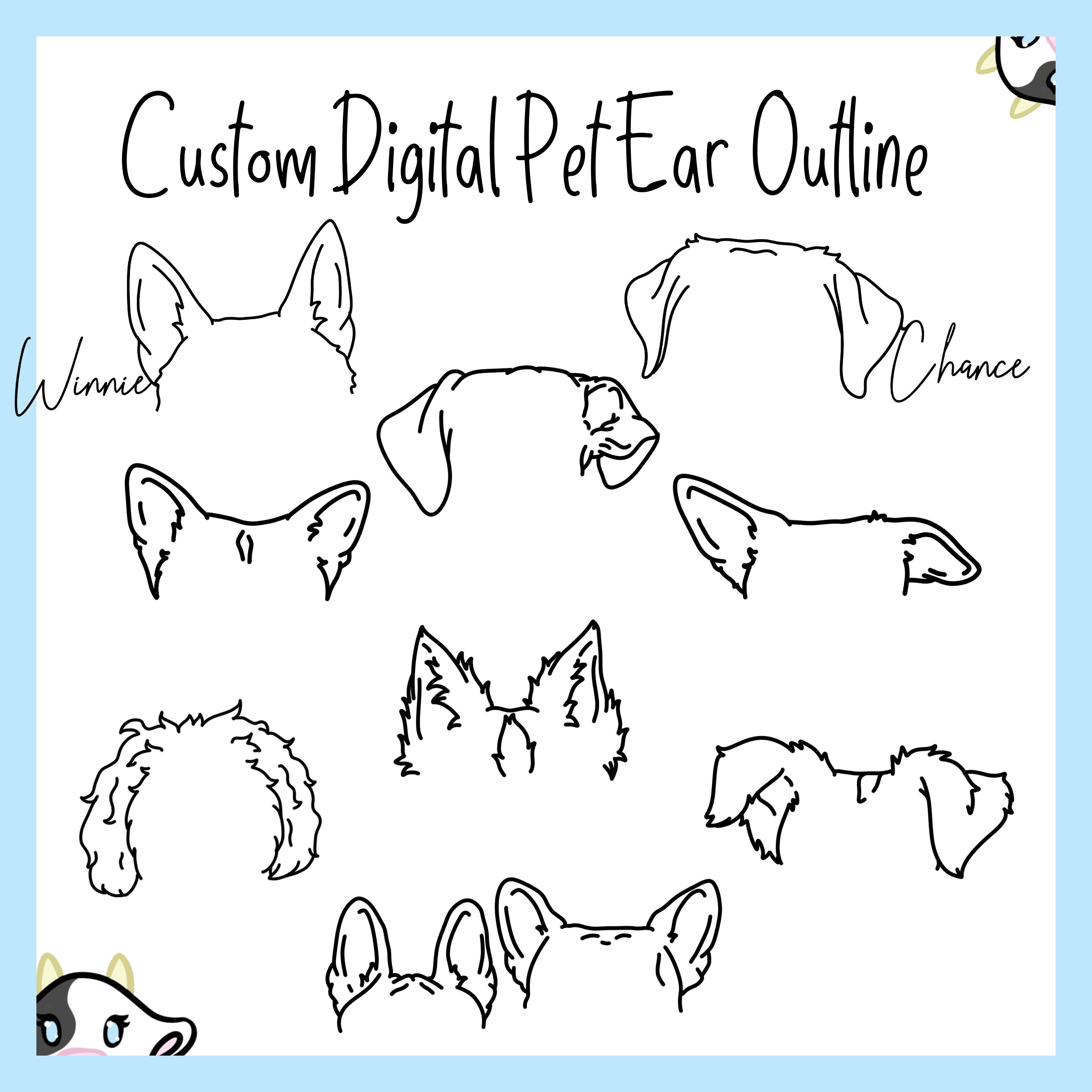 Outline Dog Ear Tattoo Designs  She So Healthy