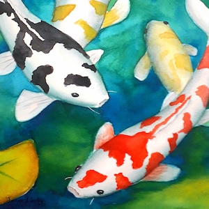 Koi carp digital download print,  Wall art