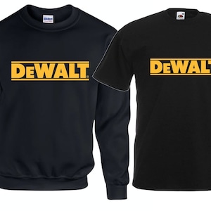 adults DEWALT - SWEATSHIRT T-SHIRT , inspired unofficial  hoodie workwear builder trade