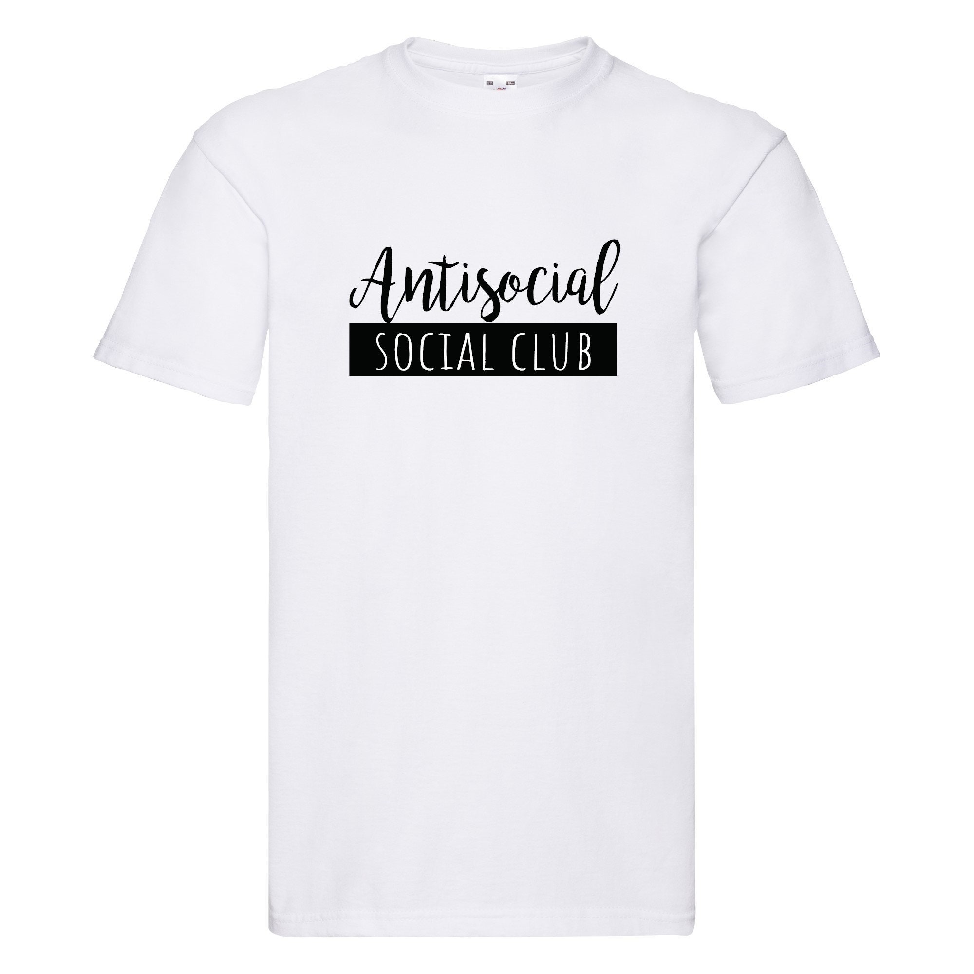 anti social shirt white