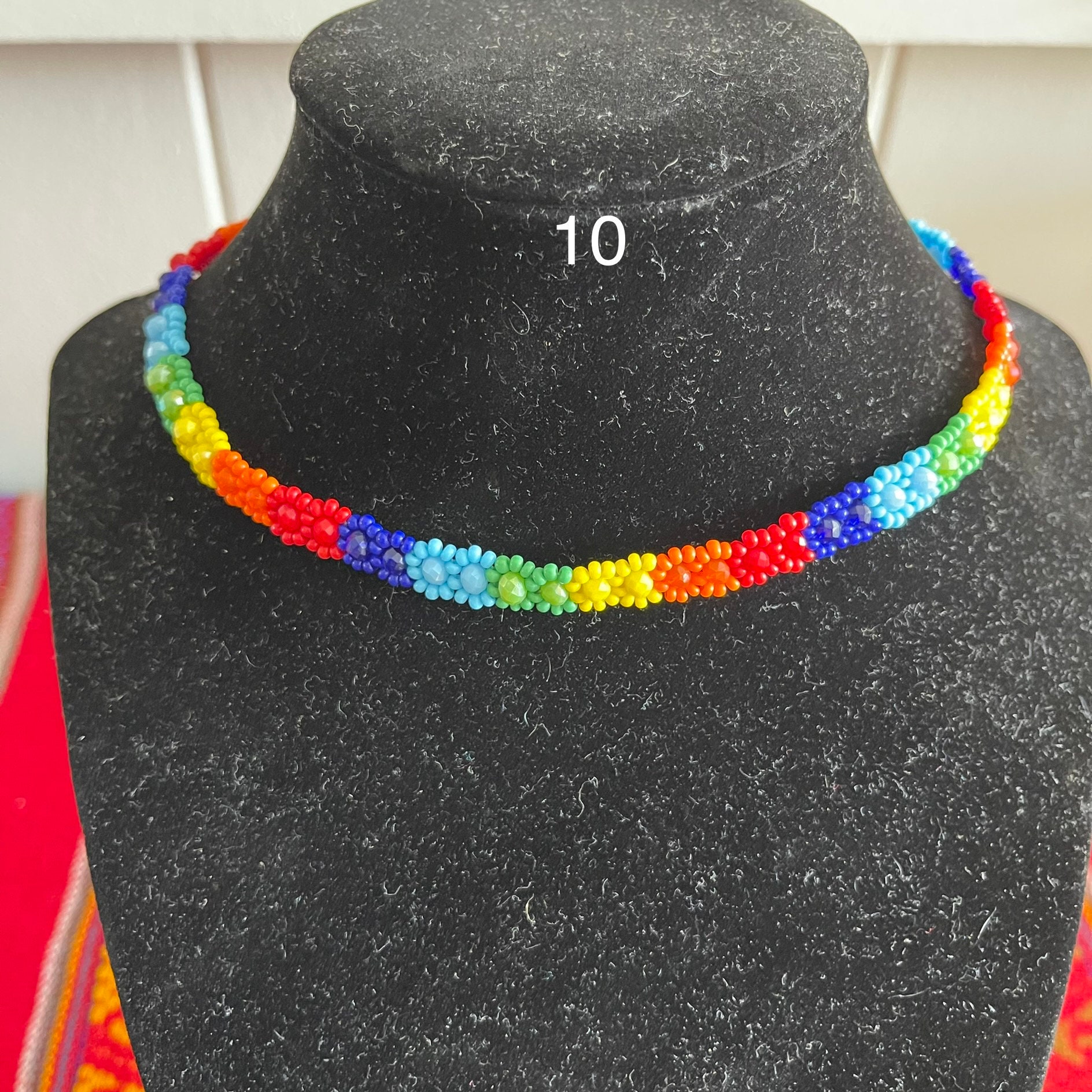 Beaded Necklaces Mexican Colorful Necklaces Handmade Etsy