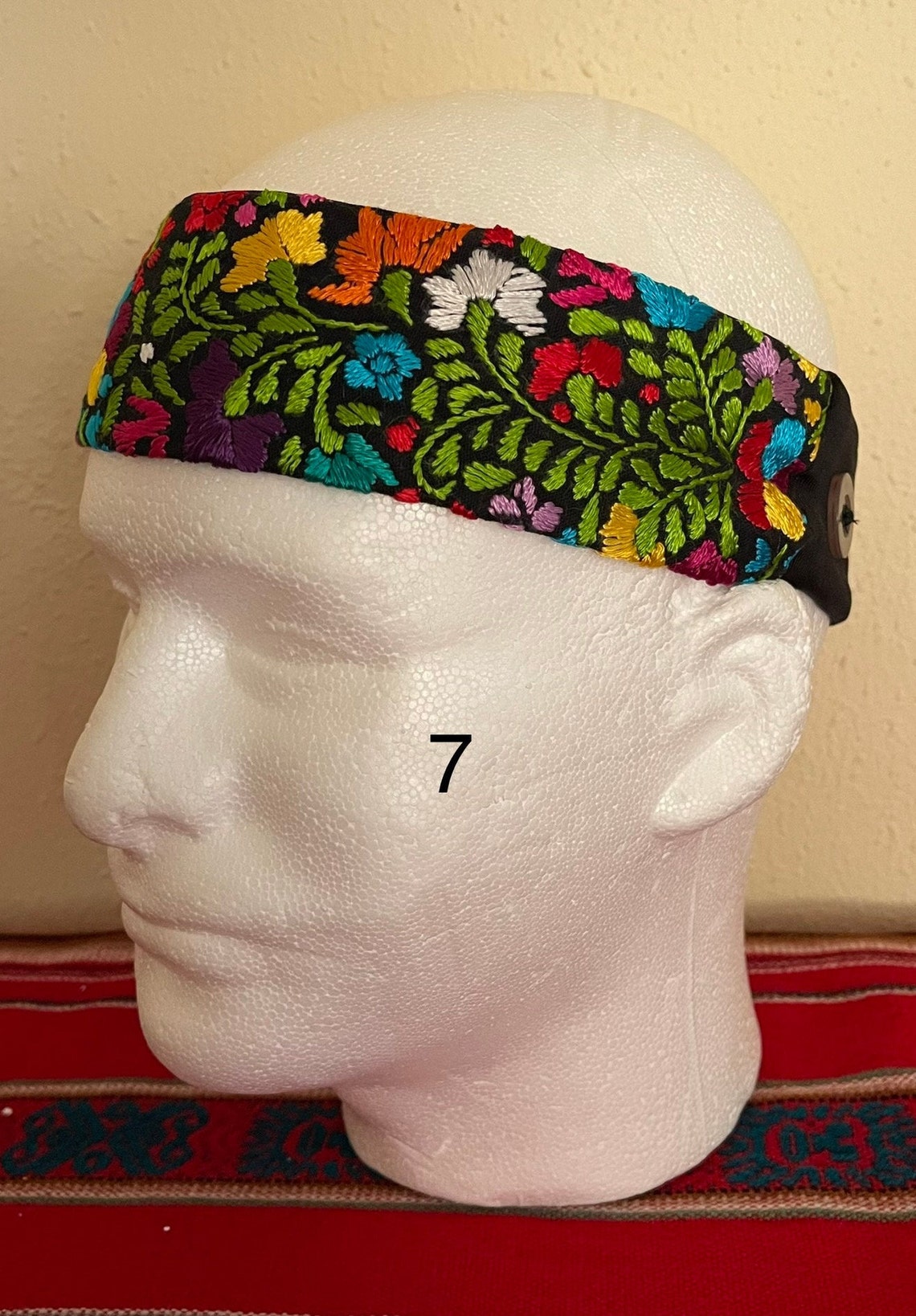 Floral Headbands Embroidered Artisanal Headbands Washable Etsy UK