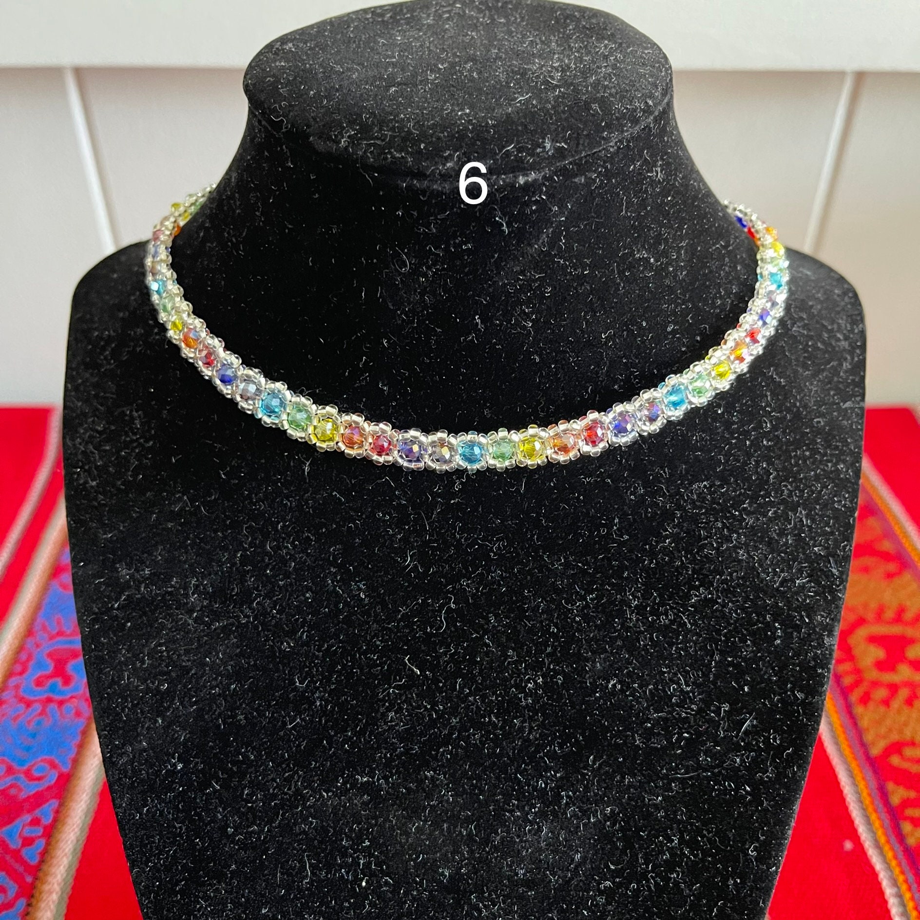 Beaded Necklaces Mexican Colorful Necklaces Handmade Etsy