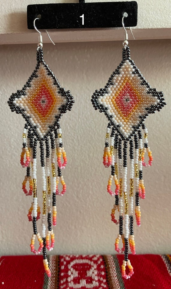 Lahmu Handmade Beaded Earrings