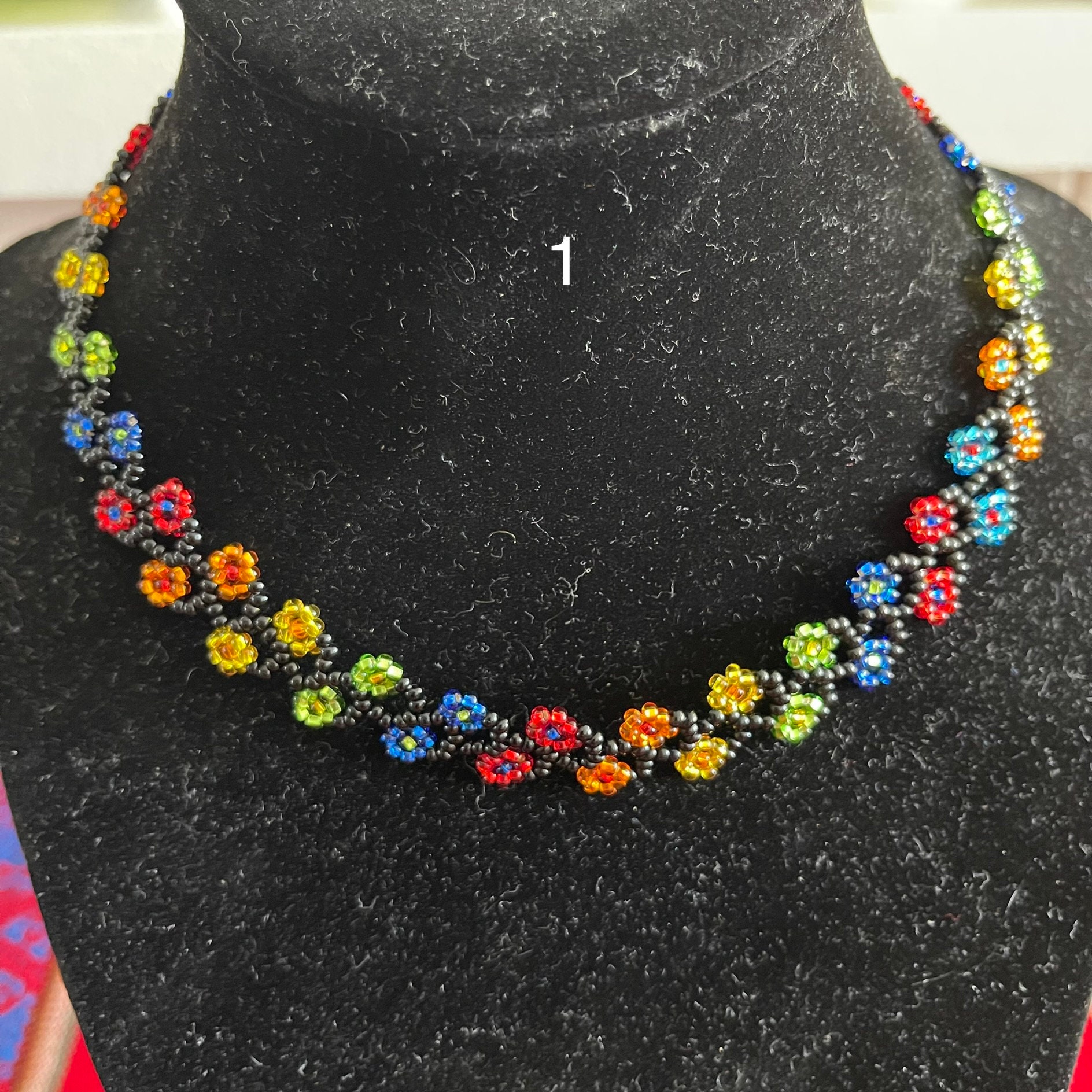Beaded Necklaces Mexican Colorful Necklaces Handmade Etsy