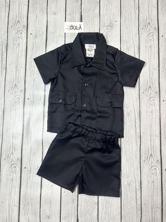 Plain kids dickie 2 piece set