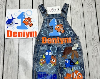 Finding Nemo custom birthday jumper set