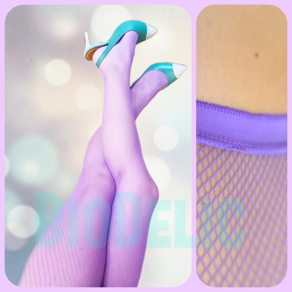 Lavender fishnet tights 2025