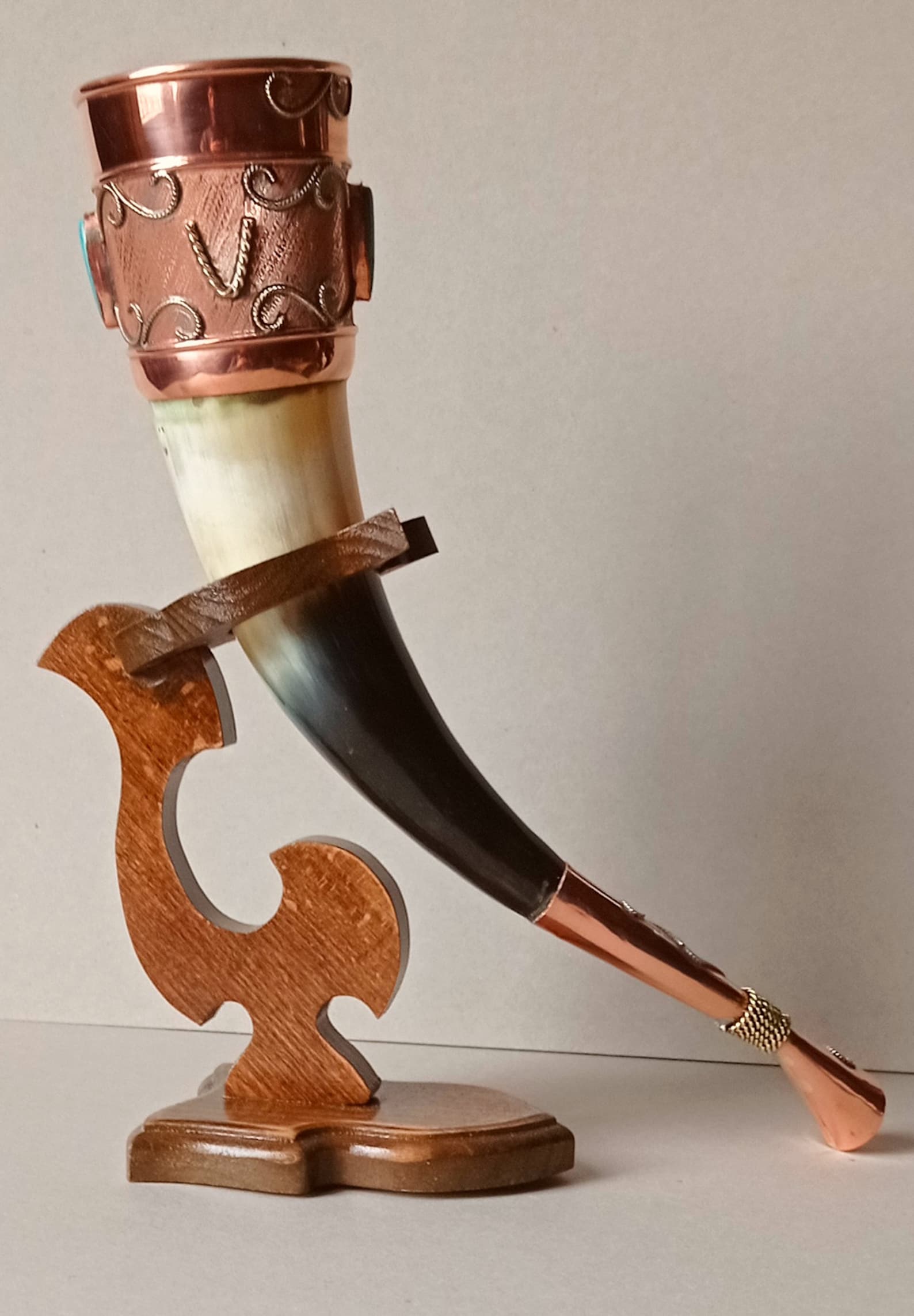 Viking Drinking Horn Hand Made 100 Wedding Gift Horn AND Etsy