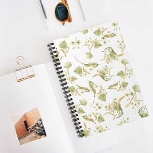 Vintage Floral Spiral Notebook - Ruled Line for Back to School, Work, Diary, Journaling. Alternative: Notebook, School Supplies, Stationery,