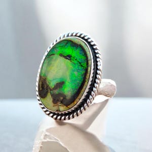 Natural Monarch Opal Ring, 925 Sterling Silver, Gemstone Ring, Everyday Wearing Ring, Handmade Ring, Boho Ring, Beautiful Ring, Gift For Her