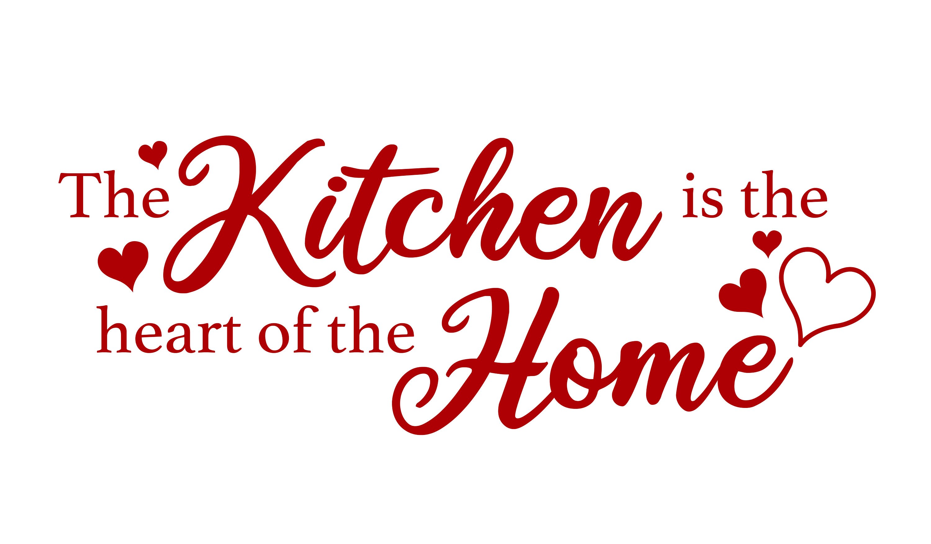 Kitchen is the Heart of a Home Vinyl Etsy