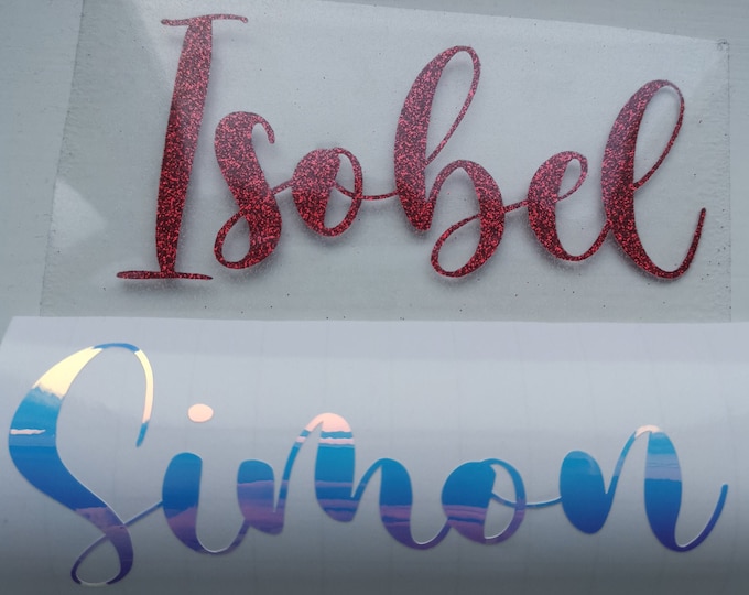 HTV Iron on Vinyl Name Personalised/customised Clothing diyheat