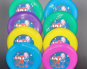 Lot de 8, 12 ou 16 cadeaux d'anniversaire Spidey and Friends Mini frisbees