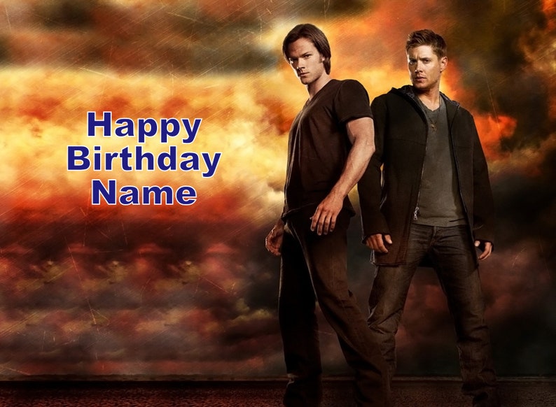 Supernatural Edible Image Birthday Cake Topper 1 4 Sheet Etsy supernatural-edible-image-birthday-cake-topper-1-4-sheet-etsy