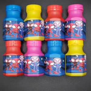 Spidey and Friends Bubbles Party Favors Pack of 8 or 12 for Goody Bag Filler