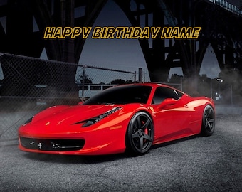 Ferrari Cake Topper Etsy