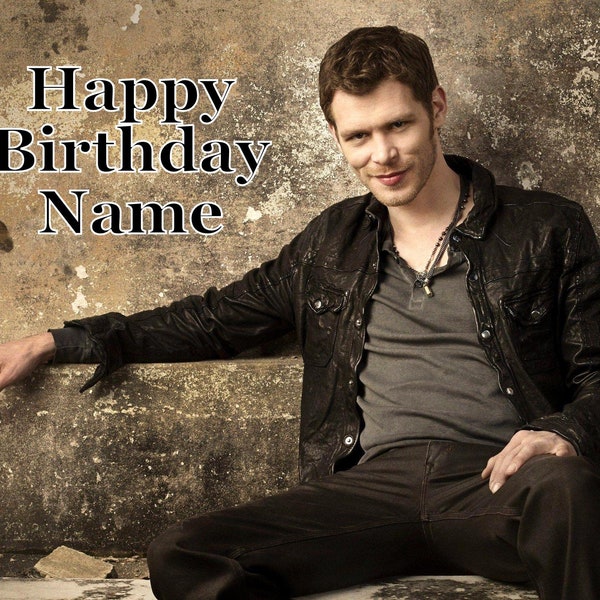 The Originals Klaus Mikaelson Edible Image Cake Topper 1/4 Sheet Personalized