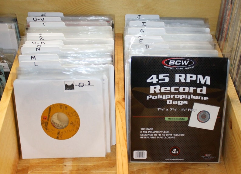 BCW 33 RPM Record Sleeves - 100 Pack Of Resealable Snug-Fit Polypropylene Vinyl Album Bags - View #10
