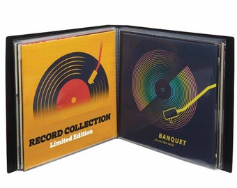 ITOYA Presentation Book for Vinyl Records - Holds 12 12" LP Records Including Standard Size Sleeves