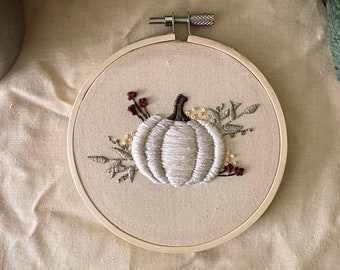 Fall Pumpkin Embroidery
