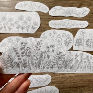 Floral Stick and Stitch Embroidery Patterns: Spring Flower Designs