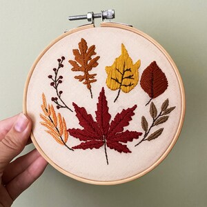 Fall Leaves Embroidery image 2