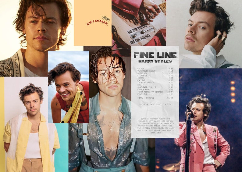 Harry Styles 70 picture Collage Kit Digital Download Etsy
