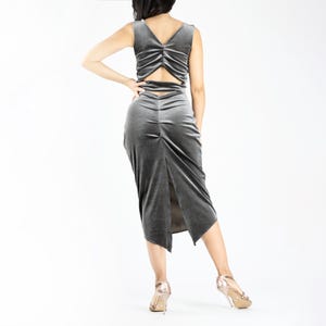 Velvet &#39;&#39;Velia&#39;&#39; tango dress, Argentine tango dress, Tango ballroom dress, Milonga dress, Party dress, cocktail dress