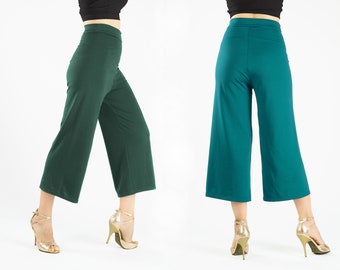 Pantalon tango ''Arela'' de différentes couleurs, Pantalon large, Pantalon tango argentin, Pantalon Milonga, Pantalon de danse, pantalon salsa, pantalon de tango coupé