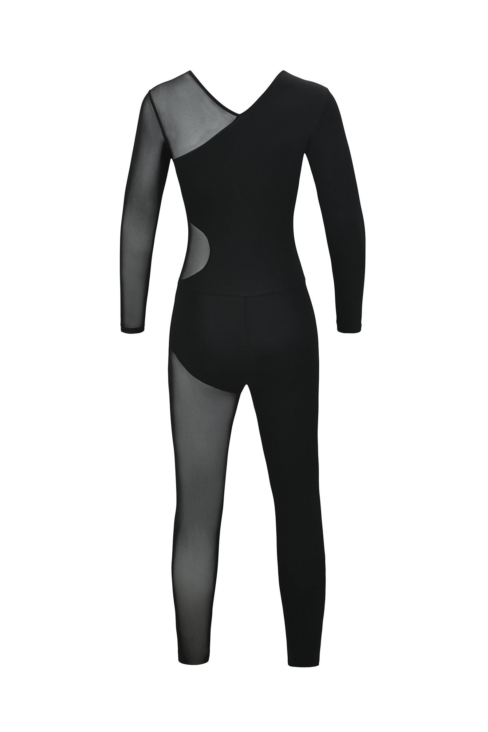 Strike. Fitted unitard with Asymmetrical mesh cut outs Etsy