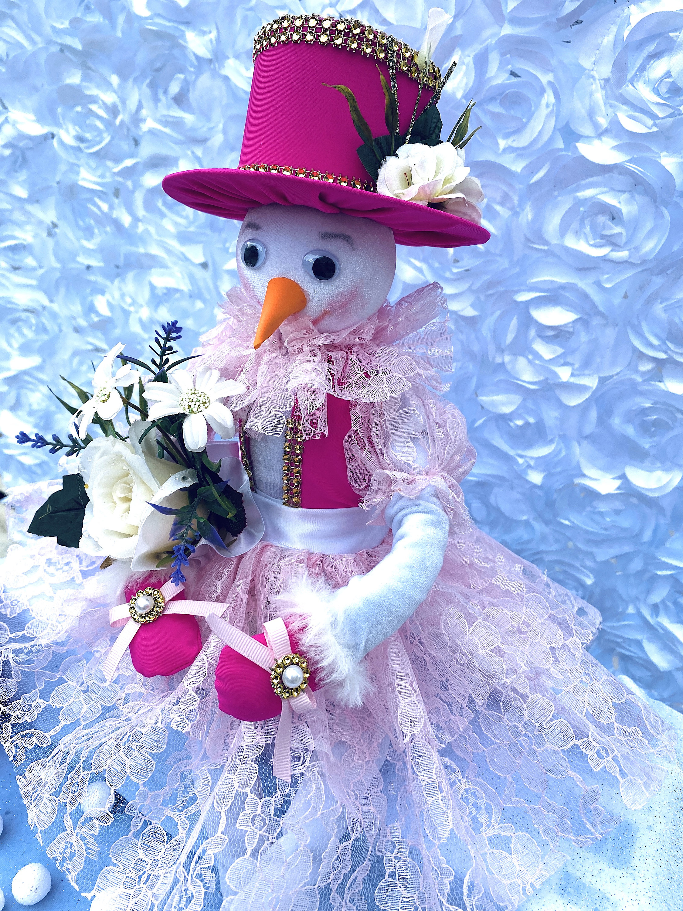One of A Kind Snow Lady Romantic Snow Girl Sitting Snow - Etsy