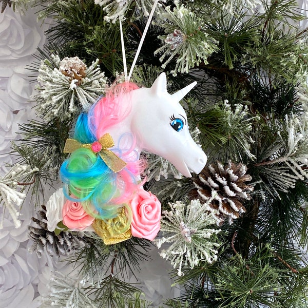 Unicorn tree ornament, Christmas tree unicorn ornament, tree decoration