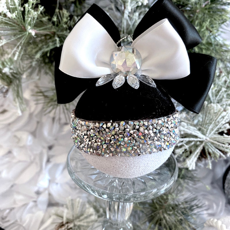 Black and White Christmas Decorations - Etsy