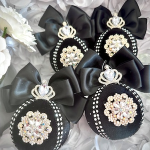 Christbaumkugel schwarz, Weihnachtskugel, Weihnachtsbaumschmuck, Weihnachtsgeschenk, Raumdekoration, Weihnachtsgeschenk